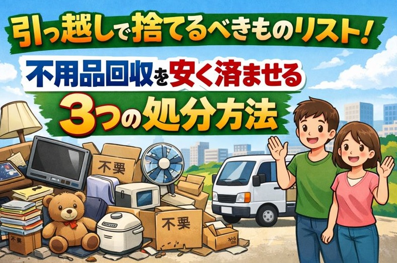 引っ越しで捨てるべきものリスト！不用品回収を安く済ませる3つの処分方法 | 余計なお世話な雑学ブログ